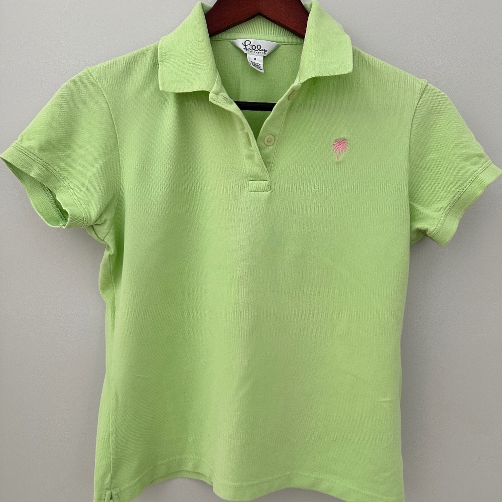 Lime Green Resort Wear Vintage Lilly Pulitzer Polo